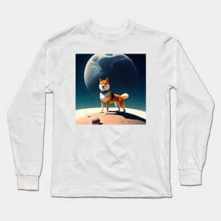 Shiba Inu to the Moon Long Sleeve T-Shirt